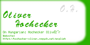 oliver hochecker business card